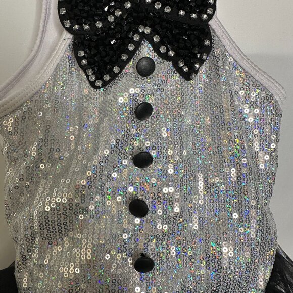 Silver Sequin Collared Tutu - Picture 3 of 8